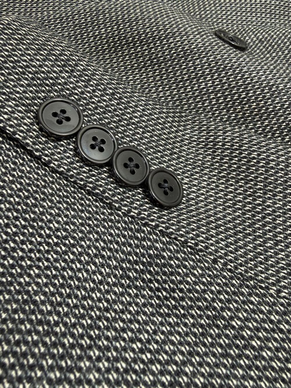 Joseph Abboud Blazer Sport Coat 48 X Extra Long Birdseye Silk Wool 3 Button
